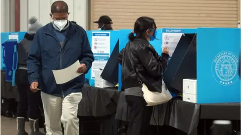 Getty Images Early voters in Georgia