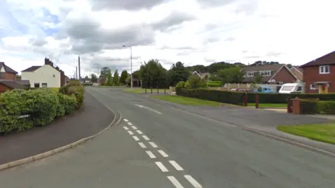 The A533 Sandbach Road near Keats Drive