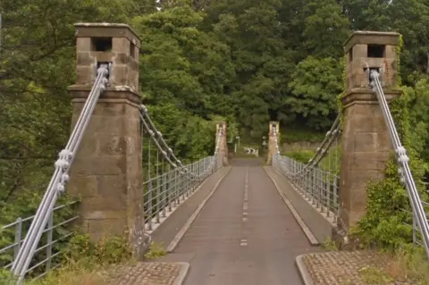 Google A road suspension bridge