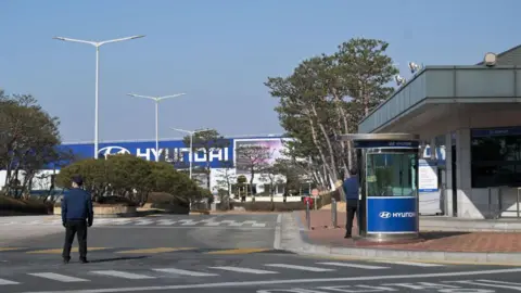 Getty Images The Hyundai Motor Asan Factory successful  Asan, South Korea