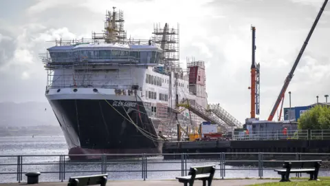 PA Media The unfinished Glen Sannox