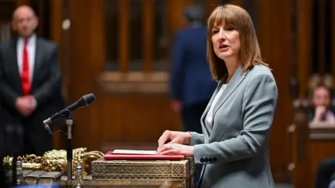 Rachel Reeves speaking in the House of Commons.