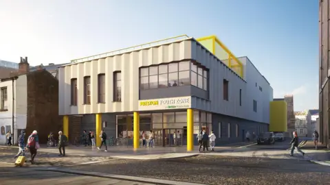 LDRS An artist's impression of the new Preston Youth Zone 
