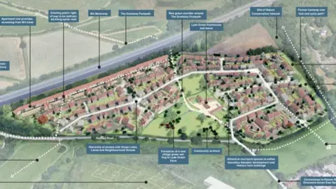 BBC Plans for the 398 homes near Emersons Green