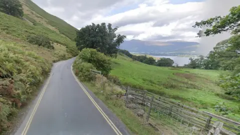Google Road between Portinscale and Grange-In-Borrowdale