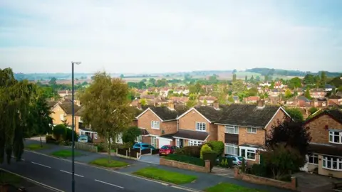 Derby City Council Images of housing in Allestree in an aerial shot.