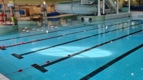 Ashford Borough Council Tenterden Leisure Centre's empty swimming pool