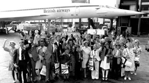 Frank Barratt Concorde passengers