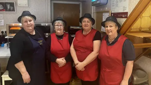 Paula Thomas worked at the bakery 43 years, Denise Walters 22 years, Sandra Morgan 19 years, Debbie Roberts 4 years