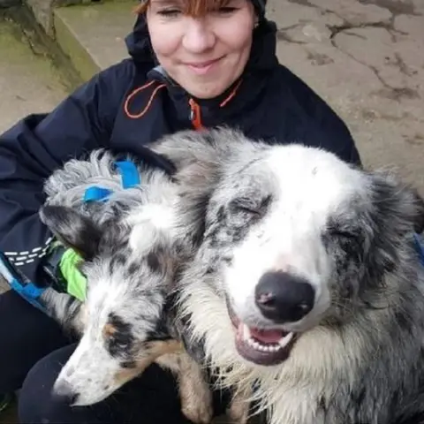 Pita Oates Pita Oates and her dogs