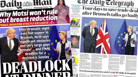 Daily Mail and Daily Telegraph 10 December