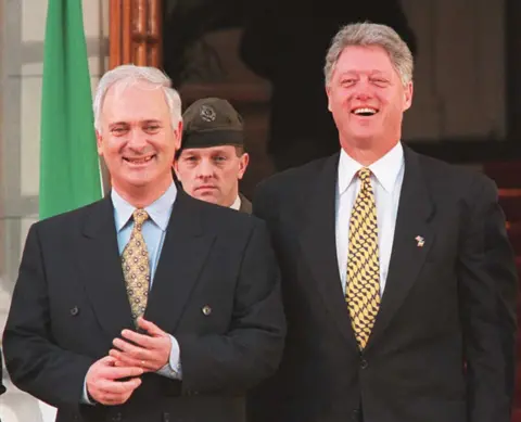 Getty John Bruton and Bill Clinton