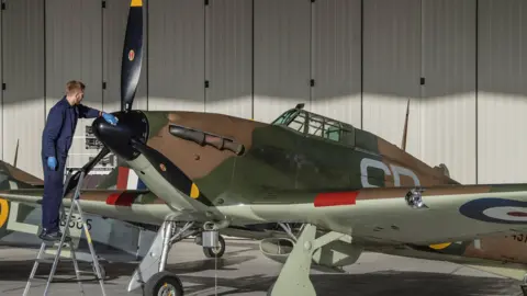 IWM Hawker Hurricane in IWM hangar