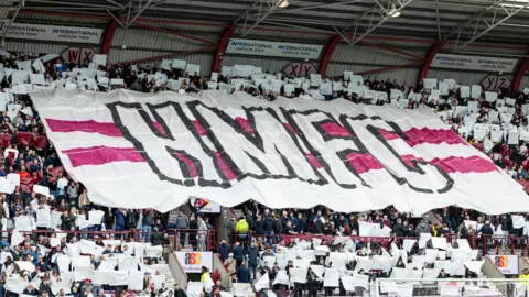 Hearts supporters tifo