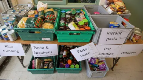 Food bank sorting hub - generic image