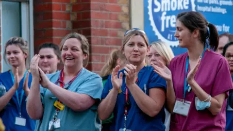 Getty Images Staff at Lewisham hospital