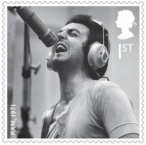 Royal Mail One of a set of stamps that are being issued as a tribute to the musical contribution of Paul McCartney