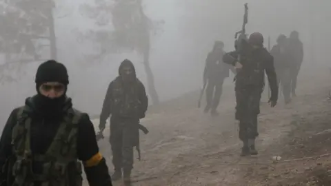 Reuters YPG fighters have been seen to the north-east of Afrin