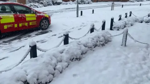 Essex Fire Service Snow in Essex