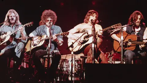 Getty Images The Eagles on stage in 1979