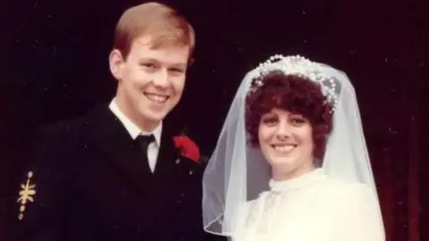 Allen Parton Allen and Sandra Parton on their first wedding day