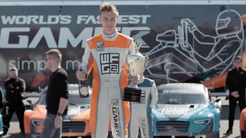 Torque Esports James Baldwin winning the world's fastest gamer title