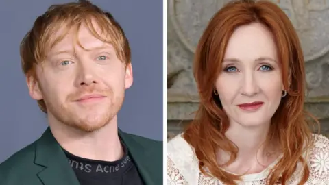 Getty Images/Reuters Rupert Grint and JK Rowling