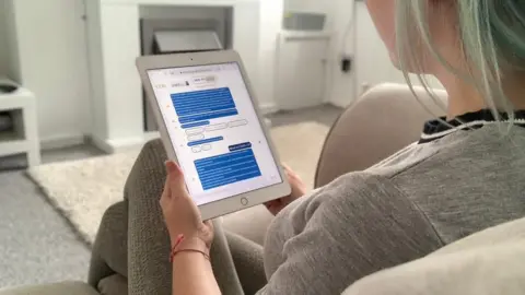 Cwm Taf Health Board AskCERi on a tablet