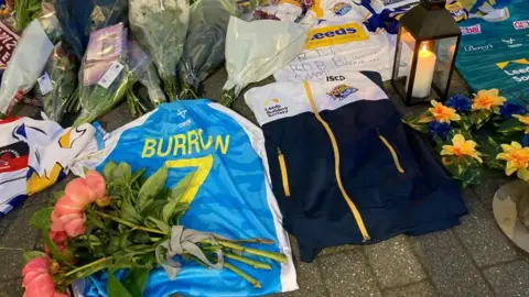 Tributes to Rob Burrow left at Headingley Stadium