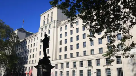 EPA The exterior of the Ministry of Defence's headquarters in central London