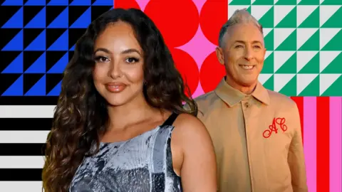 : BBC/Studio Lambert/Peacock/Getty A composite image - Jade Thirlwall and Alan Cumming