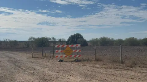 BerndDebusmann Jr/BBC News Image of a tract of land in Starr County, Texas 