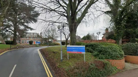 Google Sign reading Rutland Memorial Hospital 