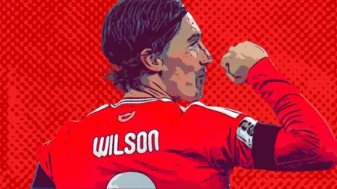 A modified image of Harry Wilson