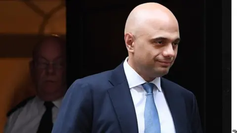 PA Sajid Javid leading Downing Street