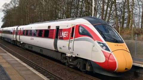 An LNER Azuma train