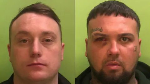 Nottinghamshire Police Kane Price (left) Reece Hofton mugshots