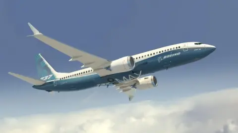 Boeing Artists impression of a Boeing 737 Max 8 plane