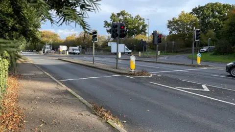 Alex Dunlop/BBC Watton Road at the junction with Colney Lane