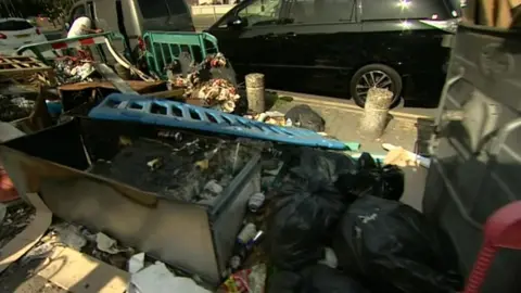 Fly-tipped rubbish on Washwood Heath Road