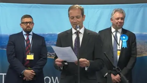 BBC David Sidwick being elected as new Dorset PCC