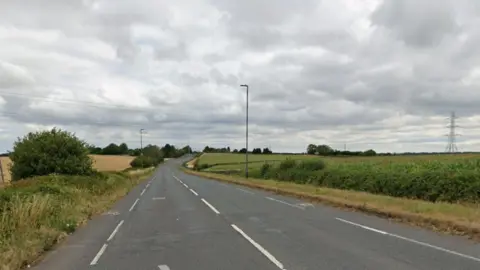 A Google Maps streerview image of the A38 in Highbridge