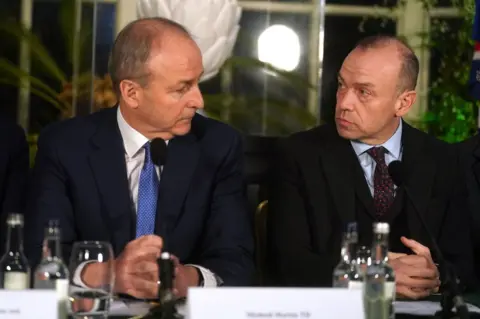 PA Media Micheál Martin and Chris Heaton-Harris