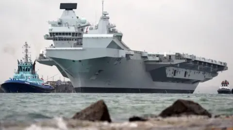 PA Media HMS Queen Elizabeth