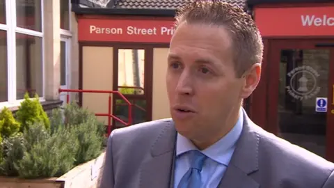 BBC Head teacher Jamie Barry of Parson Street Primary School