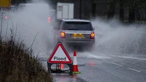 EPA Flood warning sign in Walsden