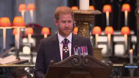 Prince Harry in St Paul's Cathedral