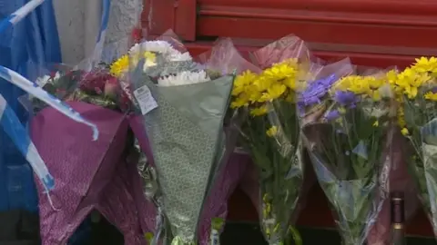 Flower left at the scene