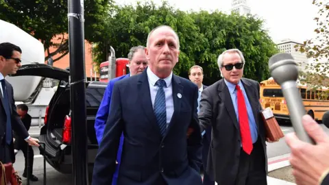 AFP Vernon Unsworth arriving at court in LA