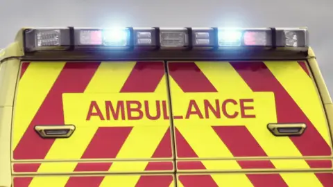 Getty Images Rear of a North West Ambulance Service vehicle